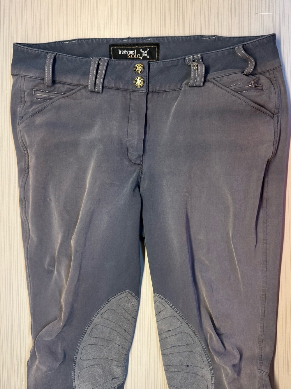 Tredstep Solo Grey Riding Equestrian Breeches